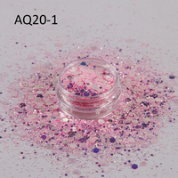 Gros Holographique Paillettes Miroir Coloré Nail art Big Mix Petites paillettes colle à main remplissage paillettes ongles fard à paupières
