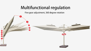 Quảng Cáo Ô Bãi Biển Gấp Lều 3X3M Quảng Cáo Cánh Buồm Sân Nhà Để Xe Lều Tạm Thời Sun Shade - Product Image 3