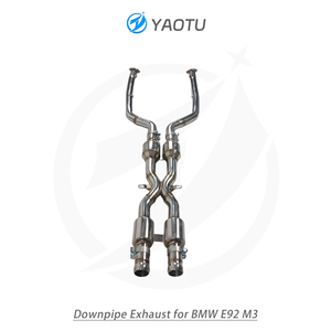 Ống xả xuống bằng thép không gỉ hiệu suất cao YT kiểu chữ X giữa dành cho <span class=keywords><strong>BMW</strong></span> E92 M3 - Product Image 4