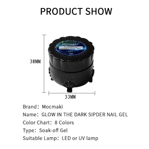 Vernis à <span class=keywords><strong>ongles</strong></span> en gel élastique phosphorescent effet toile d'araignée 2026 pour marque privée, séchage UV, à retirer par trempage, pour nail art, vente en gros - Product Image 6