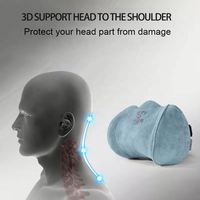 Coussin de soutien lombaire ergonomique orthopédique en mousse à mémoire de forme, tissu tricoté, amovible, lavable, antibactérien pour le bureau