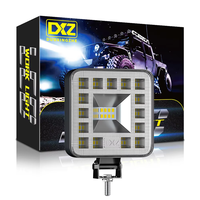 DXZ H-MINI-F-23 Mini projecteur de travail 3 pouces 23 LED 18W à faisceau large 9-80V blanc pour camion, SUV, VTT, moto, tout-terrain