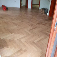 Penjualan pabrik disesuaikan bahan ek Eropa untuk lantai kayu Herringbone lantai parket tulang ikan