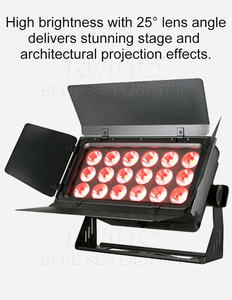 Projecteur d'extérieur IP65 18x20W RGBW 4-en-1 <span class=keywords><strong>City</strong></span> Color Uplight, étanche aux éclaboussures, pour lavage de façade urbaine, idéal pour événements DJ, émissions TV, clubs, bars, discothèques - Product Image 4