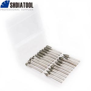 20 pièces/ensemble tête de meulage diamantée galvanisée diamant CNC mèche de sculpture mèches diamantées <span class=keywords><strong>pour</strong></span> <span class=keywords><strong>pierre</strong></span> <span class=keywords><strong>marbre</strong></span> béton - Product Image 2