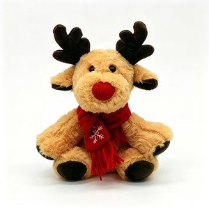 Juguetes de Peluche Sublimados, Renos Navideños, Peluches de Alce, Peluches Blandos, Regalo de <span class=keywords><strong>Navidad</strong></span> para Niños, Venta al Por Mayor - Product Image 2