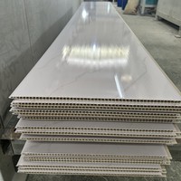 Panneaux de plafond en PVC laminé de couleur marbre 400*8, matériaux de décoration intérieure
