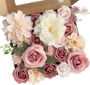 Venta al por mayor caja de flores coloridas DIY ramos de flores de seda evento Fiesta decoración para decoración boda flor artificial - Product Image 5
