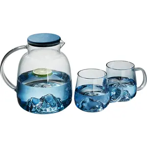 创意冰山玻璃水瓶家用水瓶耐热防爆高温冷水瓶