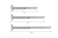 Dispositif anti-panique pour porte coupe-feu avec barre anti-panique en fer pour sortie de sécurité, barre tactile 650mm/800mm/1000mm