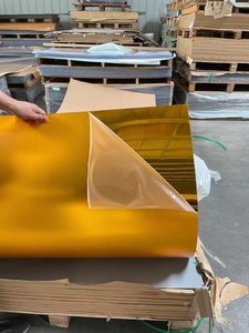 Plaques en plastique découpées au <span class=keywords><strong>laser</strong></span> et gravées, 4x8 pieds, feuille de miroir acrylique, verre, feuille acrylique couleur or 1 mm - Product Image 6