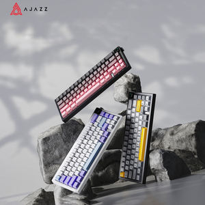 AJAZZ AK650 mechanical <b>keyboard</b> 3 mode 2.4GHz wired USB interface screen and knobs for gaming and office new desktop products - Product Image 3