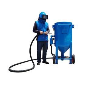 Ready to Ship Industrial Portable <b>Sandblaster</b> Pot for Mobile Dry Blasting Rust Removal Restoration Steel Structure Blaster - Product Image 1