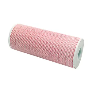חומרים מתכלים רפואיים 210 מ""מ* 20 מ' 218 מ""מ* 30 מ' הקלטת רשת אדומה נייר ECG תרמי הנמכר ביותר נייר EKG מיוחד