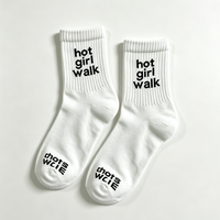 Chaussettes de sport en coton personnalisées avec logo, de haute qualité, unisexes, pour hommes et femmes, chaussettes brodées personnalisées
