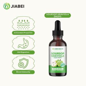 GABE Health Soursop Graviola Gouttes Liquides 2FL OZ (60 ML) Complément Alimentaire Antioxydant Naturel - Product Image 1