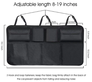 Juego de organizadores de coche de poliéster de moda conveniente Almacenamiento de maletero de asiento trasero para viaje elegante solución de almacenamiento de ropa colgante - Product Image 2