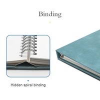Servicios de Impresión Personalizada de Libros, Revistas y Publicaciones, Cuaderno de Espiral Oculto con Cubierta de Cuero PU, Libro de Espiral Oculto