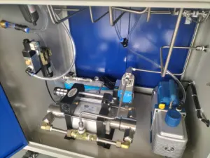 FM200 fmc dolum makinesi yüksek basınçlı CO2 otomatik dolum makinesi için yangın söndürücü