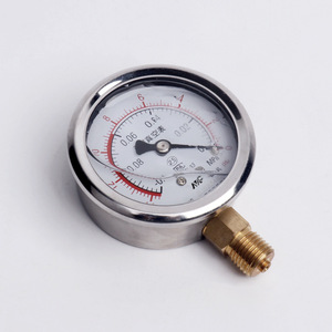 Manomètre hydraulique Mc Yn60 en acier inoxydable 60 mm 0 à 2,5 Mpa résistant aux chocs pour vide et air - Product Image 3