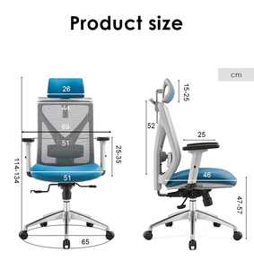 Pabrik (Desain Baru) Grosir Murah Manajer Komputer Desainer Modern Ergonomis Kantor Jaring Bintang Kursi Pabrik Grosir - Product Image 6