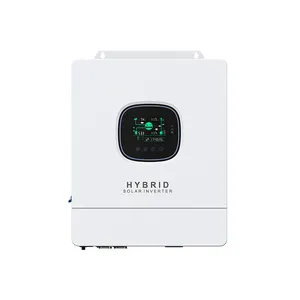 Inverter tenaga surya hibrida 5kVA, Inverter sinus murni MPPT 100A 110V 5kW 10KW dengan pengisi daya