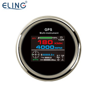 ELING 10 en 1 jauge multifonctionnelle 85MM compteur de vitesse GPS numérique avec tachymètre compteur horaire niveau de carburant presse à huile voltmètre