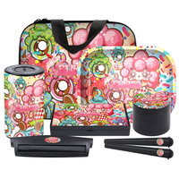 Vente directe d'usine, ensemble de fumeurs de 6 pièces, accessoires de fumeurs, ensemble de cigarettes, plateau en métal, moulin à herbe, pot, kit de fumeurs avec balance