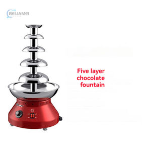 <span class=keywords><strong>Fontaine</strong></span> à chocolat commerciale à 4 et 5 niveaux, en acier inoxydable, pour buffet, fête, mariage, table de desserts - Product Image 2