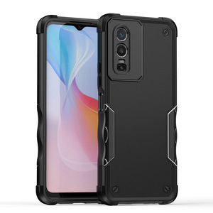 เคสเกราะแบบแข็ง PC TPU กันกระแทกสีตัดกันสำหรับ <span class=keywords><strong>VIVO</strong></span> <span class=keywords><strong>V25</strong></span> <span class=keywords><strong>Pro</strong></span> <span class=keywords><strong>5G</strong></span> S15 <span class=keywords><strong>Pro</strong></span> Y91 Y95 Y02 4G - Product Image 1