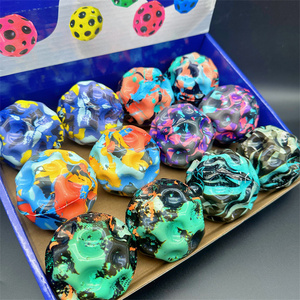 HAPU Factory 70mm Fireworks Color Pu Eco-Friendly High Bounce Ball Training Fun Moon Simple Classic Lovely Dog <b>Bite</b> Pet - Product Image 6
