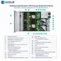 Harga Pabrik HPE DL360 Gen11 1U Intel Xeon 4514Y 16C 128G DDR5 2x1.2TB Server Cloud Performa Tinggi