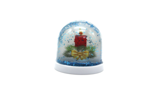 Custom Souvenir Photo Frame Kit Christmas Santa <strong>Snowman</strong> Plastic Water Snow <strong>Globe</strong> - Product Image 3