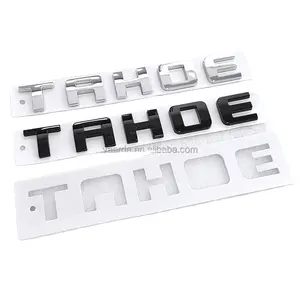 Auto Body Parts Custom High Quality ABS Plastic Car Badge Chrome or Black TAHOE 3d Car Letters Emblem Stickers For Chevrolet