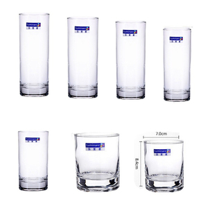 Verre à cocktail longue tige de style moderne, transparent, rond, pour Long Island Iced Tea, vin et autres boissons longues - Product Image 3