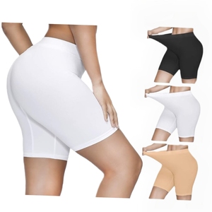 Short taille haute Slip Shorts lisse Boyshort anti-frottements Shorts confortables d'entraînement Yoga Biker Shorts pour <span class=keywords><strong>sous</strong></span> les robes - Product Image 1