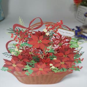 Kişiselleştirilmiş Pop Up kuzey kutup işareti kart 3D noel özelleştirilebilir toplu - Product Image 3