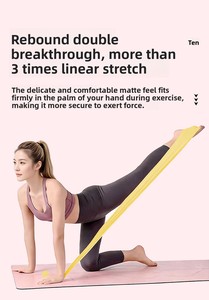 Prodotti Più Venduti in Cina: Fasce Elastiche per <span class=keywords><strong>Fitness</strong></span> con Logo Personalizzato, 5 Livelli di Resistenza per Allenamento Glutei - Product Image 2