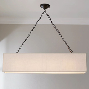 Lámpara de araña rectangular de estilo chino, base de bombilla E27, fuente de luz incandescente para sala de té, restaurante, barra, iluminación - Product Image 3