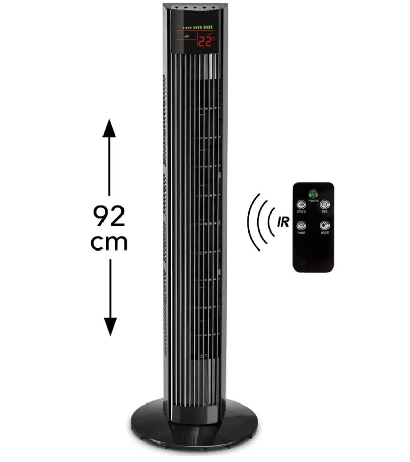 LCD display remote control 36 inch Free Standing home office cooling oscillating Tower Fan