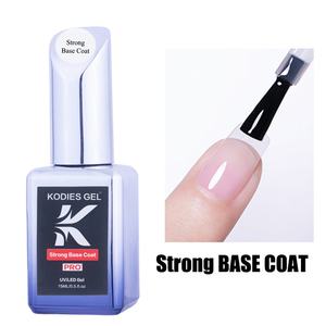 <span class=keywords><strong>Esmalte</strong></span> de <span class=keywords><strong>uñas</strong></span> en gel UV de larga duración KODIES GEL, base fuerte, transparente, 15 ml, capa superior de resina líquida, venta - Product Image 2