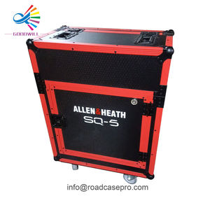เคสแบบฝาพับสำหรับ Allen & Heath <span class=keywords><strong>SQ5</strong></span>คอนโซลมิกซ์แบบดิจิตอลพร้อมด้วยที่ยึดแล็ปท็อปลิ้นชัก2U อลูมิเนียมสีส้ม - Product Image 2