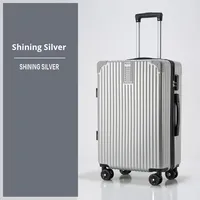 Valise de voyage ABS style vintage 20/24, petite, à roulettes universelles, étanche, durable, antivol, réduisant la charge
