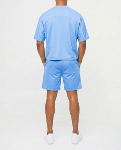 Cobalt Oversized Boxy Mesh <b>Batwing</b> 44 Hockey <b>Top</b> Baggy Tshirt Shorts Set Track Suits - Product Image 2