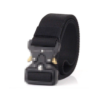 Ceintures réglables personnalisées pour l'extérieur, ceinture tactique en Nylon recyclé pour hommes avec boucle à dégagement rapide