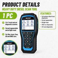 Scanner de diagnostic robuste pour camions diesel 12V 24V OBD2, outil de réinitialisation DPF et de réinitialisation de l'huile pour Hino Isuzu Fuso UD
