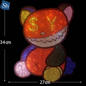 Exquisita Figura de Ópera China Tradicional con Pedrería Termoadhesiva, Dama de la Ópera de Pekín Brillante para Ropa de Moda DIY - Product Image 2