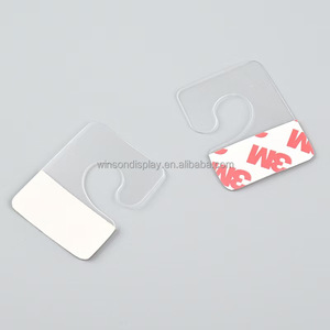 Plastic <b>Self</b>-<b>Adhesive</b> Folding Hang Tabs for Retail Factory Wholesale Plastic <b>Self</b> <b>Adhesive</b> Hang Tab Production Hang - Product Image 4