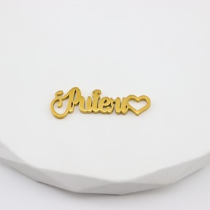 Collar de Cadena de Acero Inoxidable con Nombre Personalizado, Joyería Cubana para Hombre y Mujer, 1 Unidad - Product Image 6