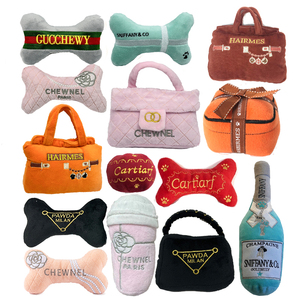 Op maat gemaakte hondenknuffels groothandel dierenwinkel gratis cadeaus kleine middelgrote honden puppy piepspeelgoed luxe kauwaccessoires voor huisdieren - Product Image 6